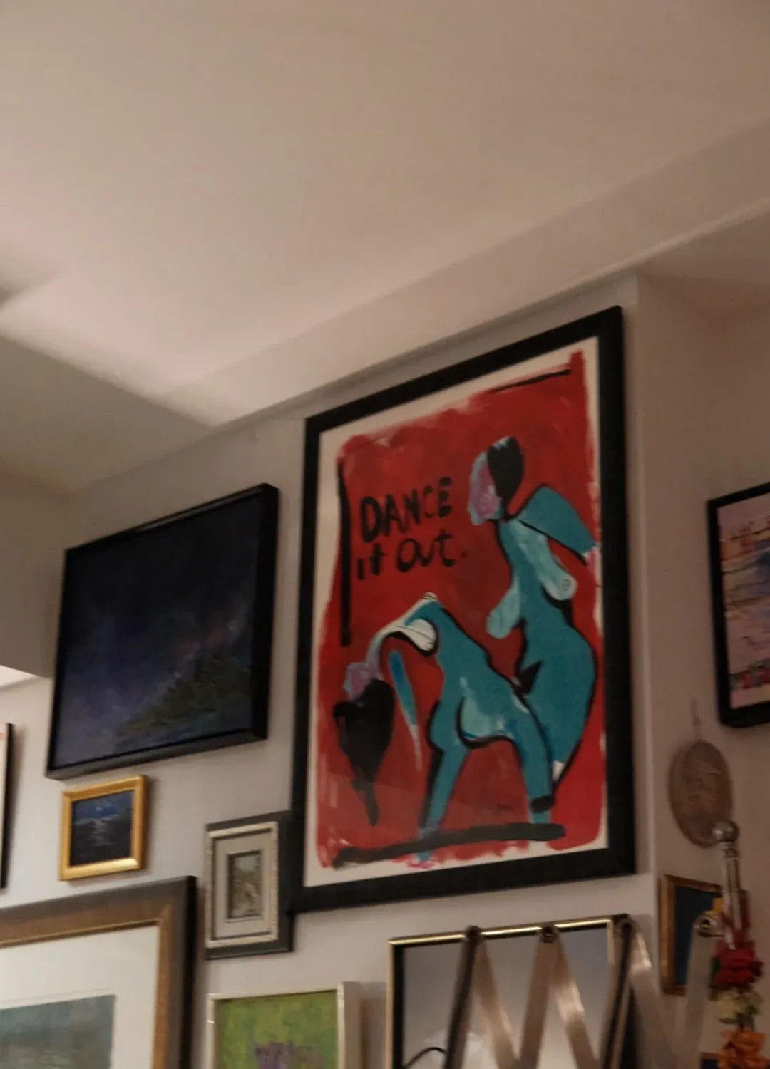maximalist gallery wall