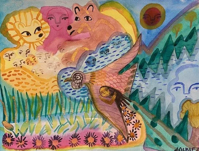 Asters and Golden Rod by Jackie Bradshaw