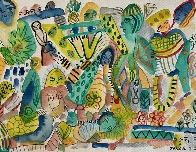 Garden Party by Jackie Bradshaw
