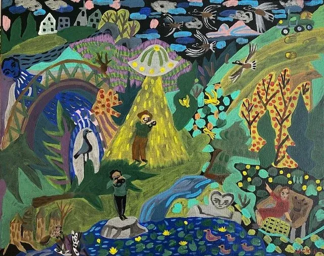 Watching the Bird Watchers by Jackie Bradshaw