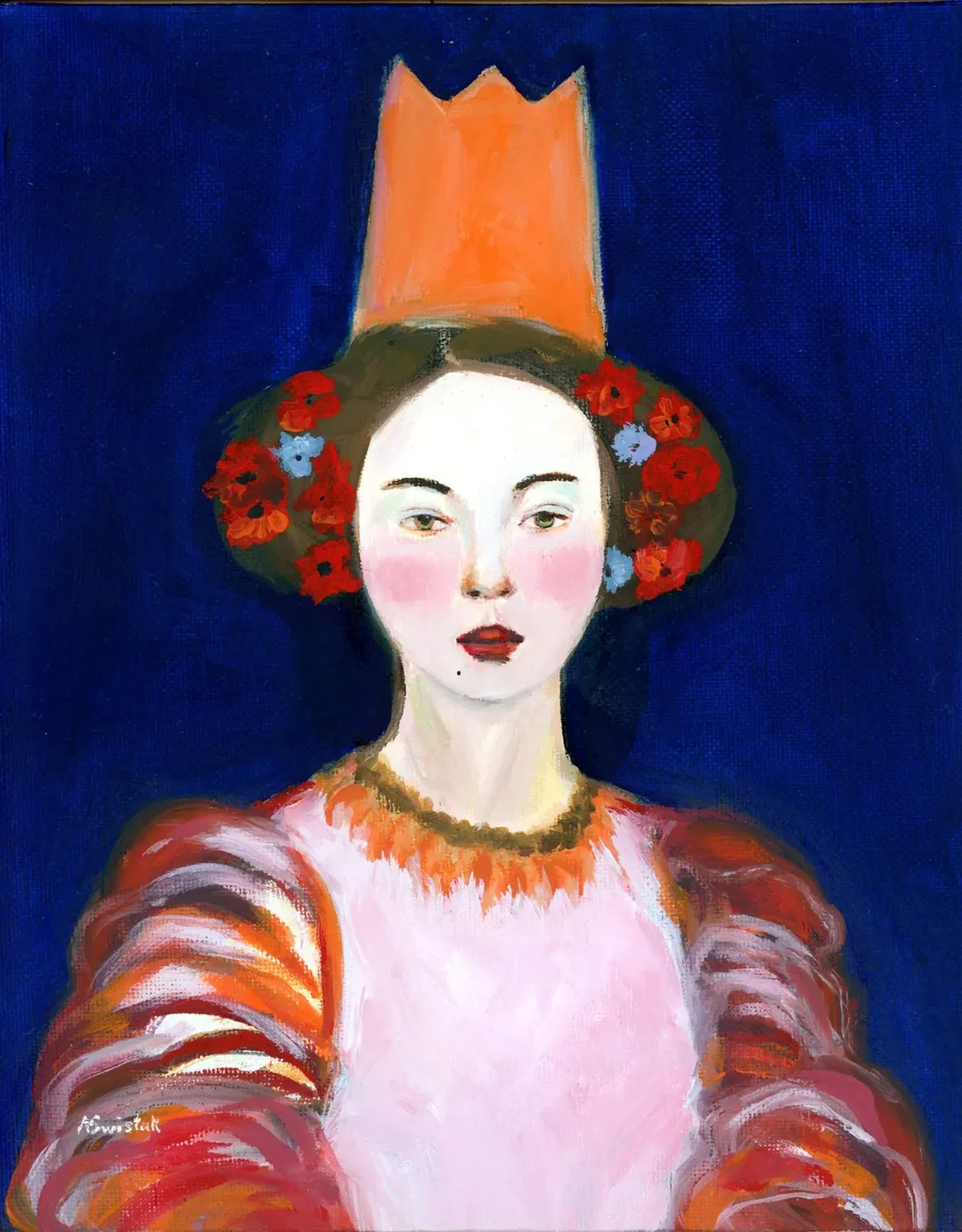 Lady With Orange Crown by Alexandra Swistak