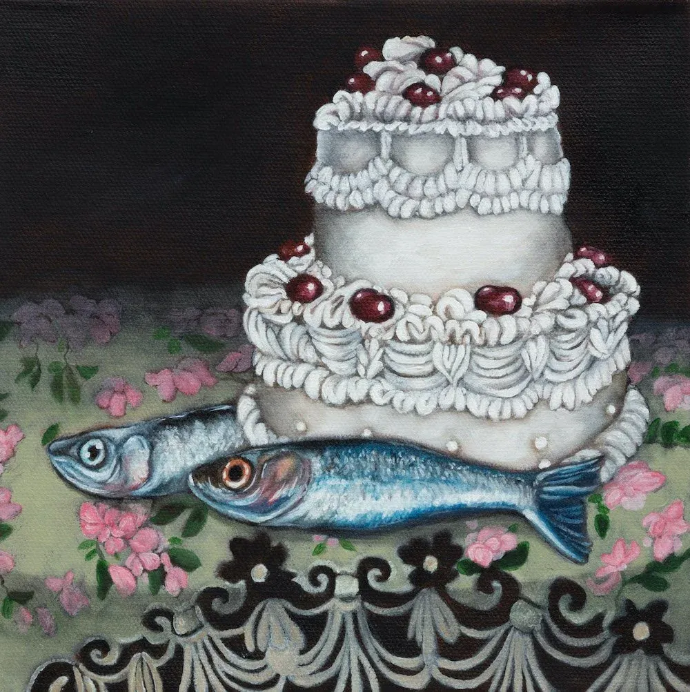 Cake and Fish, 2024 by Laura Thipphawong