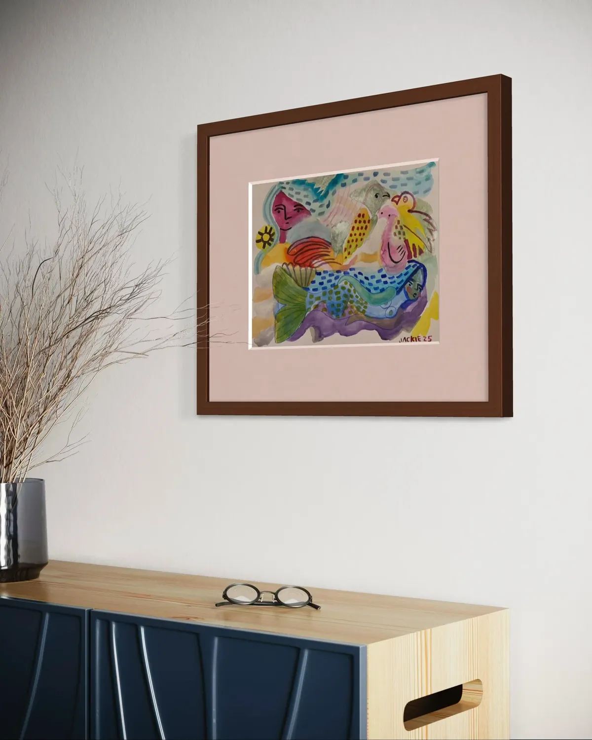 Mermaid and Birds by Jackie Bradshaw (view 3)