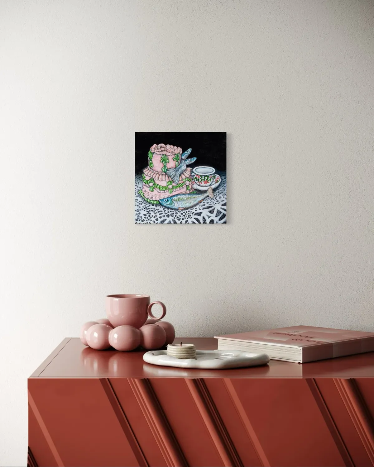 Cake and Fish #2, 2025 by Laura Thipphawong (view 2)