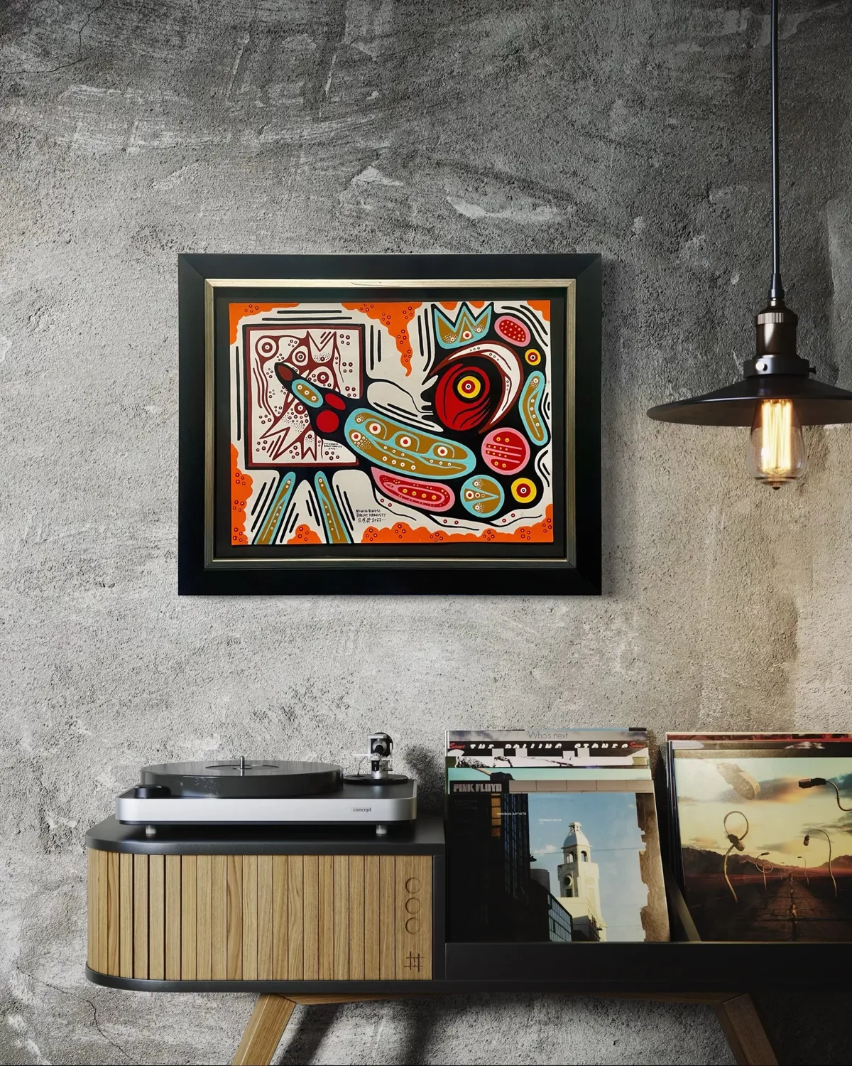 Artist Paints His Spirit Helper, 2022 by Brent Hardisty (view 2)