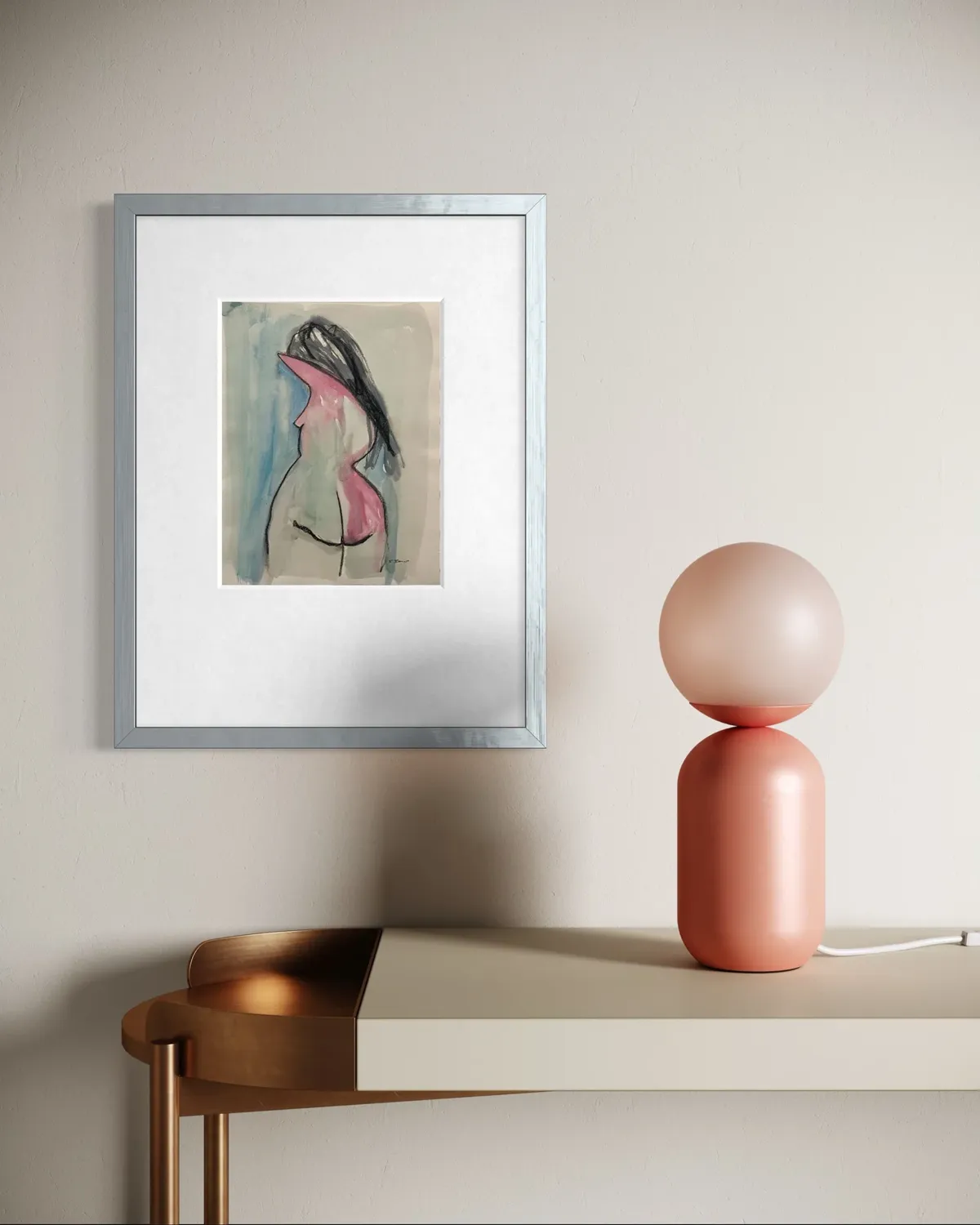 Pink Against the Blue by Stephanie Baron (view 2)