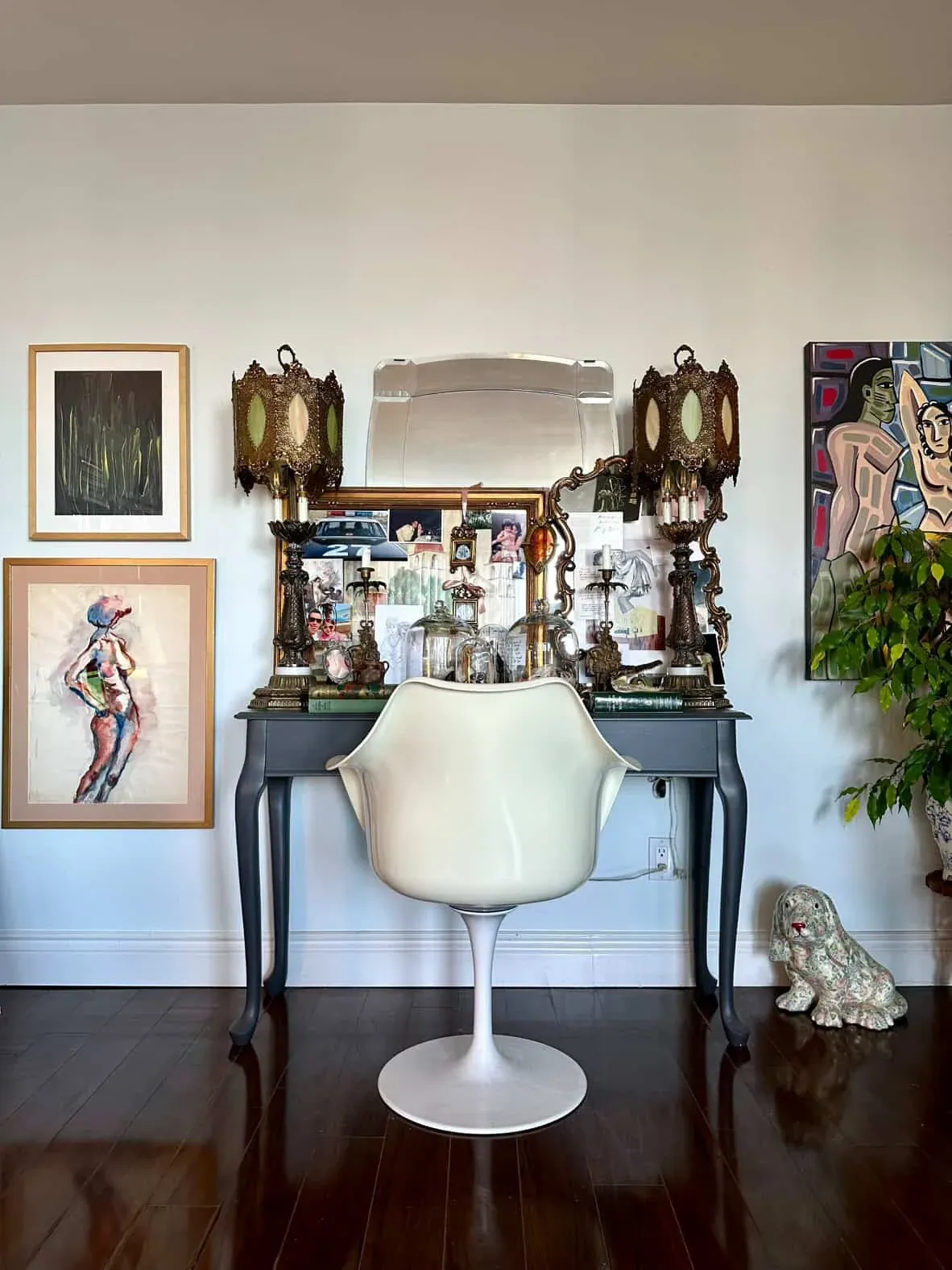 Interior in Midtown Toronto with art from Curio Atelier